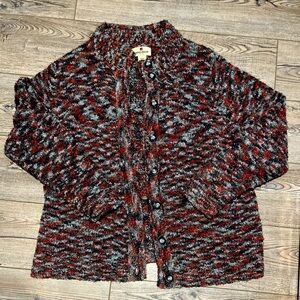 Woolrich xl colorful indie sweater boho chic